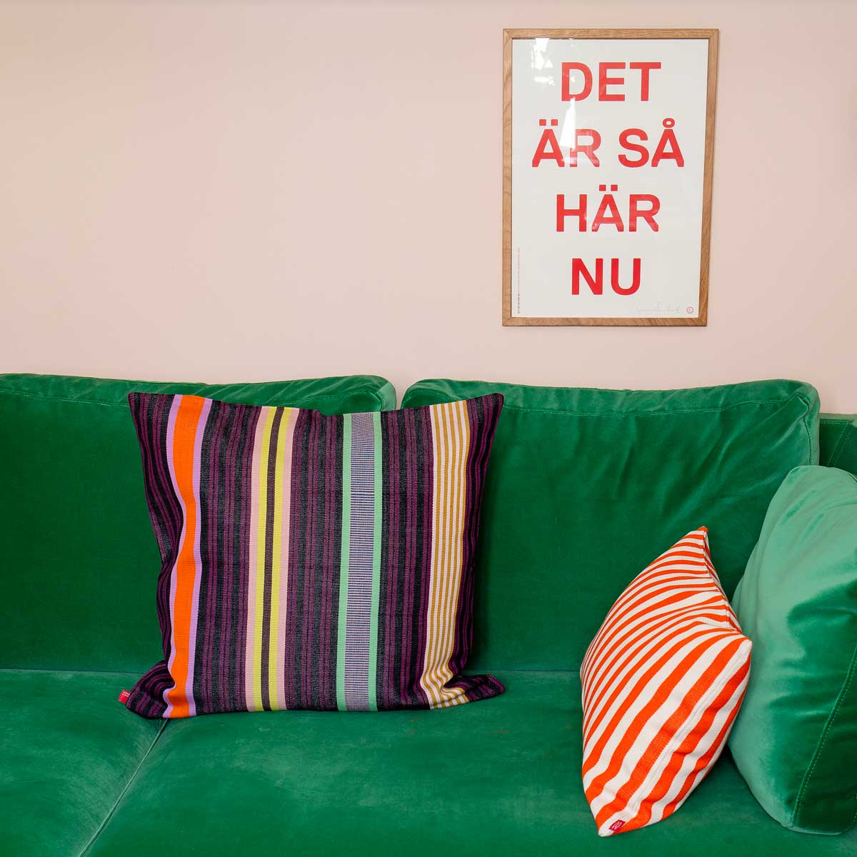 HANA Kuddfodral 50x50, vinröd