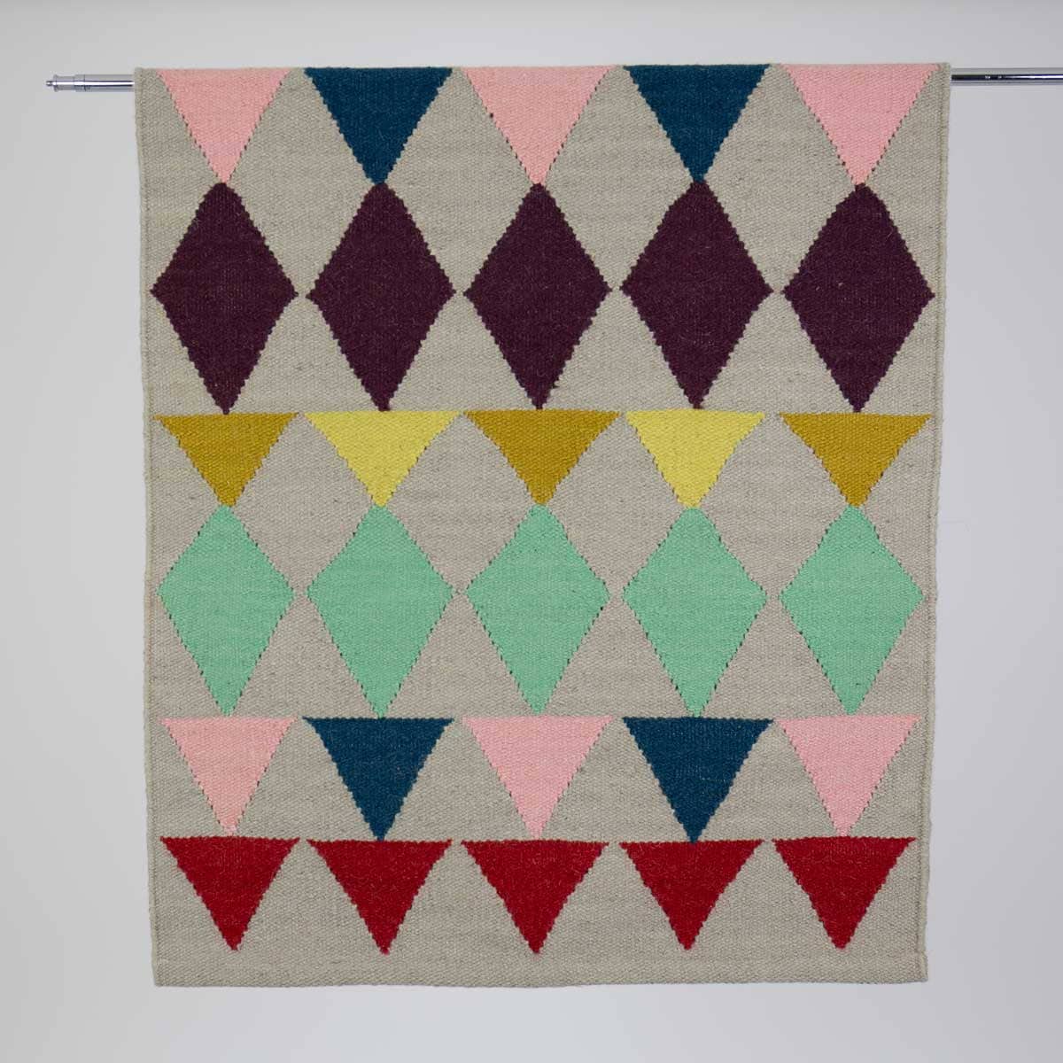 Ullmatta 70x165 cm - flerfärgad