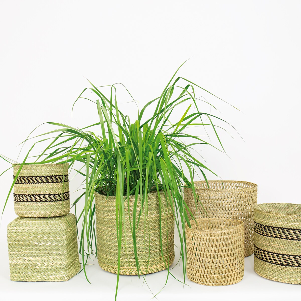 HEHE CROCHET Basket L, natural
