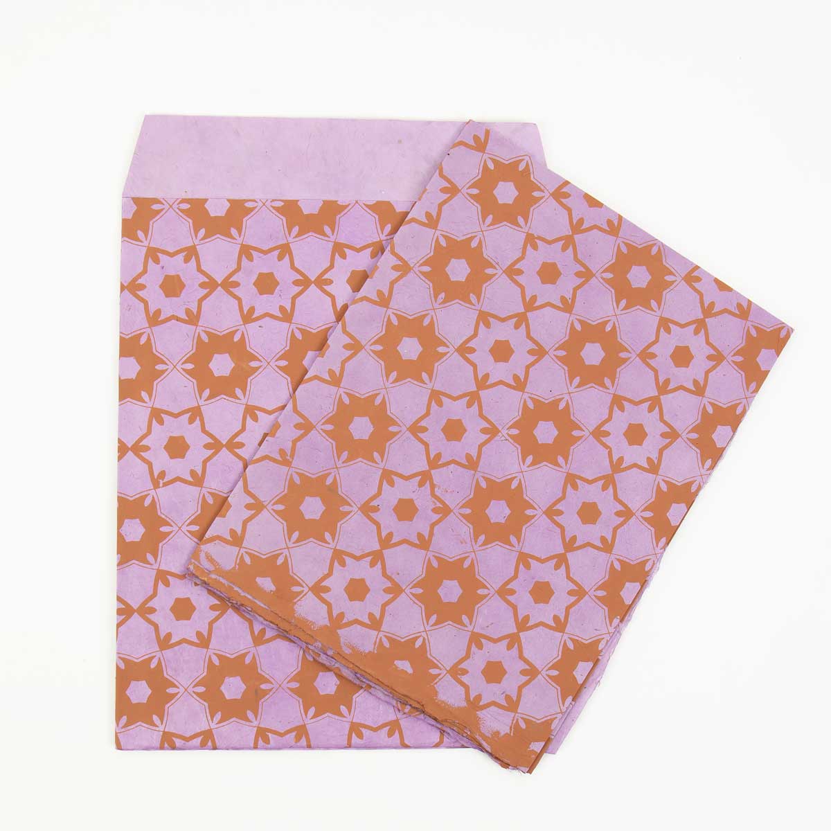 HEXAGON Paper sheet 50x70, lilac/red