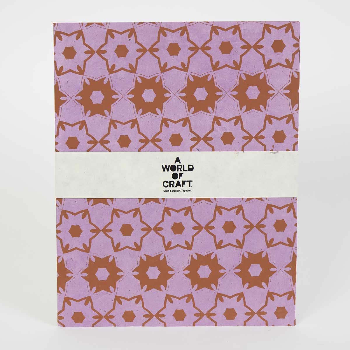 HEXAGON Paper sheet 50x70, lilac/red