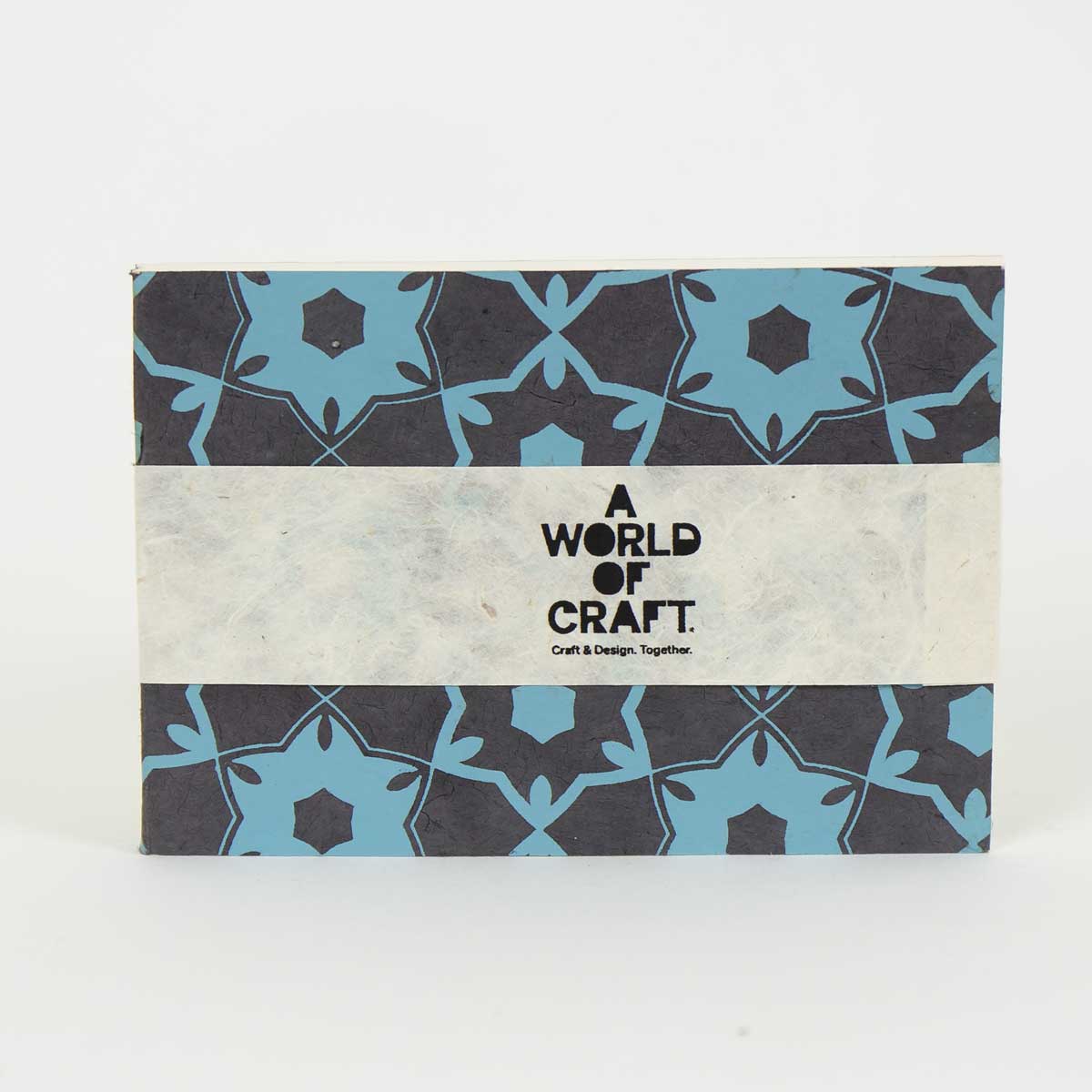 HEXAGON Notebook A6, grey/blue