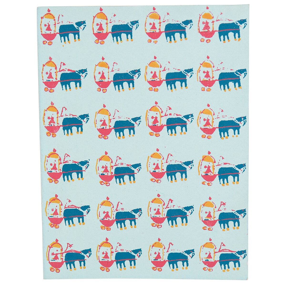 HORSES Card, turquoise