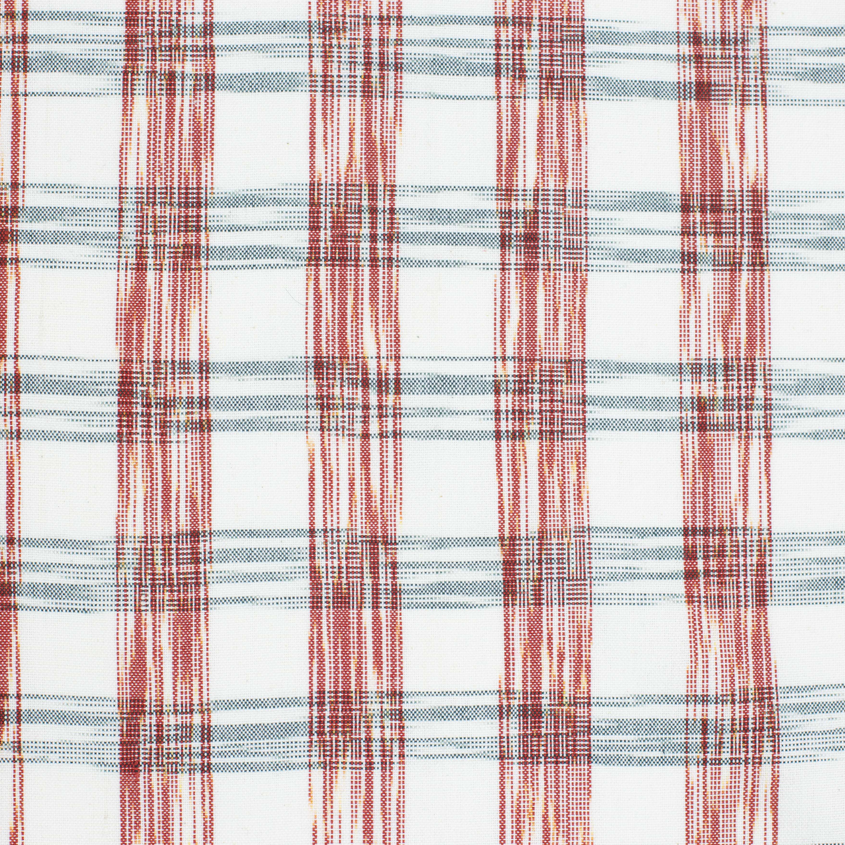 IKAT CHECK Metervara, grå/röd/vit