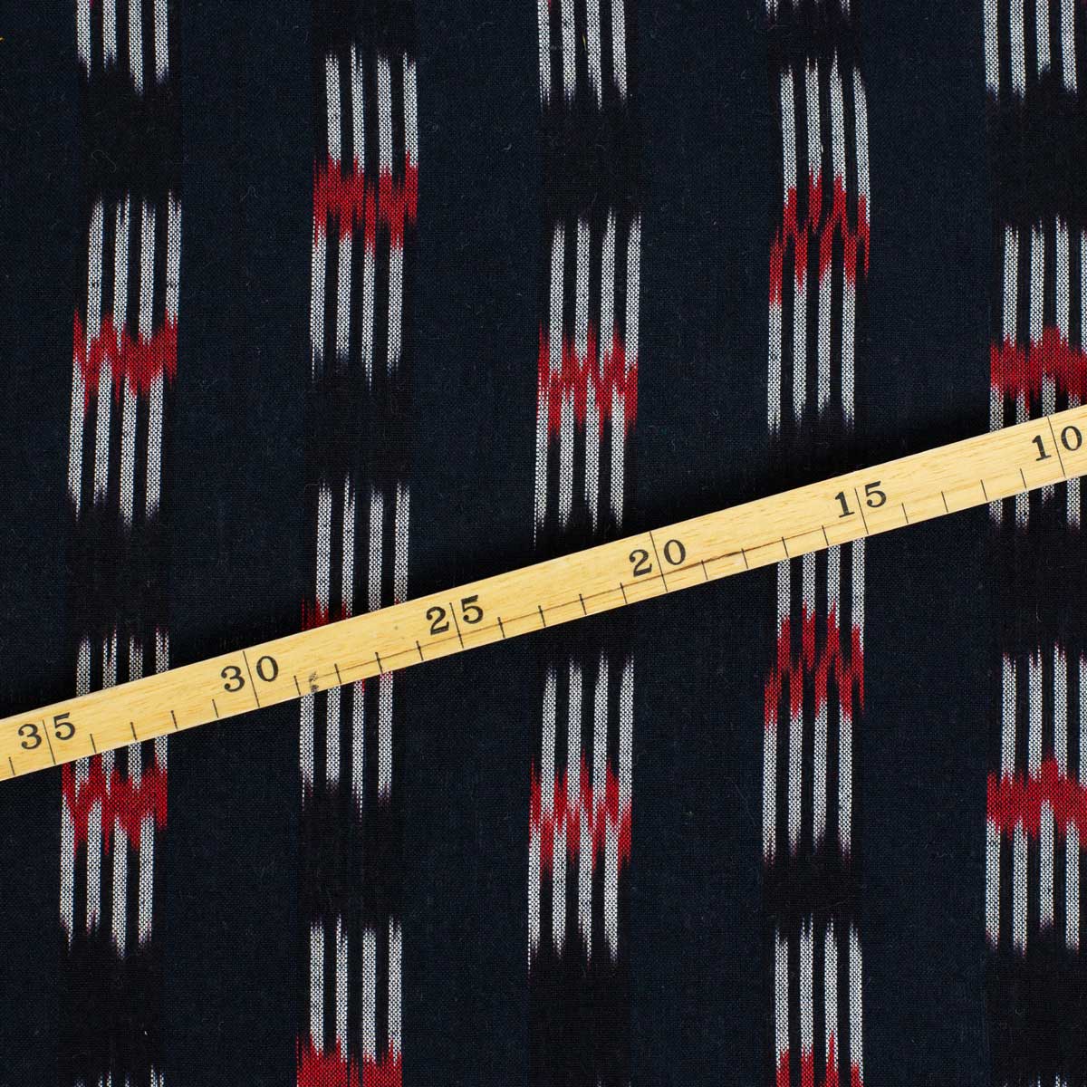 IKAT RED SPOT Fabric, black/red/white