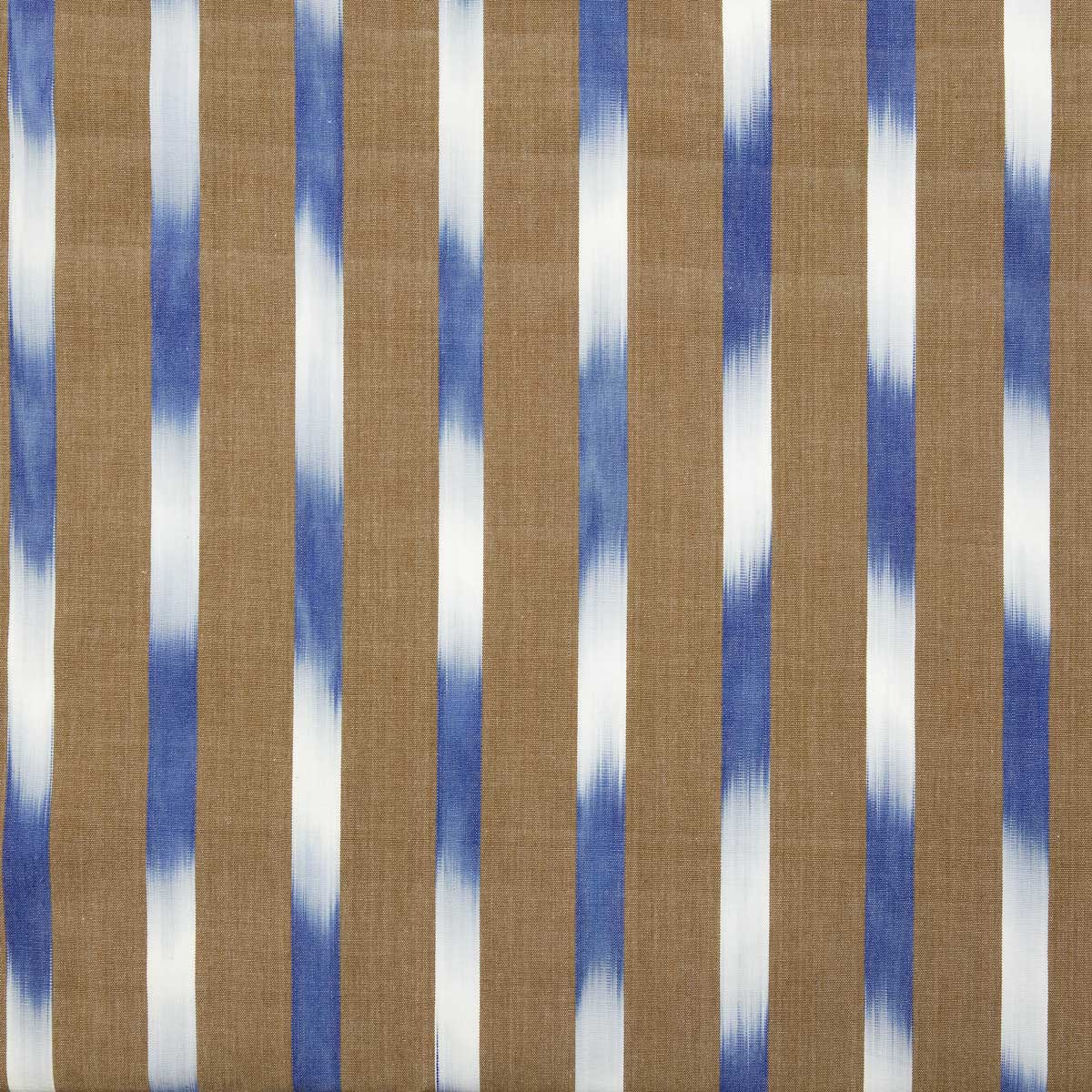 IKAT STRIPE Metervara, beige/blå/vit