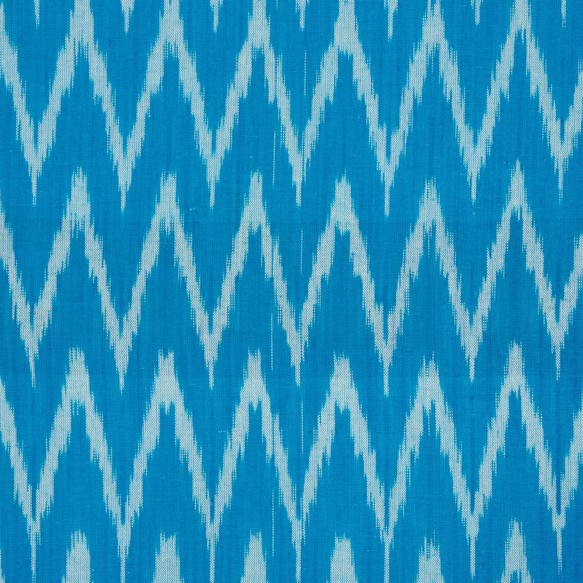 IKAT ZIGZAG Fabric, turquoise