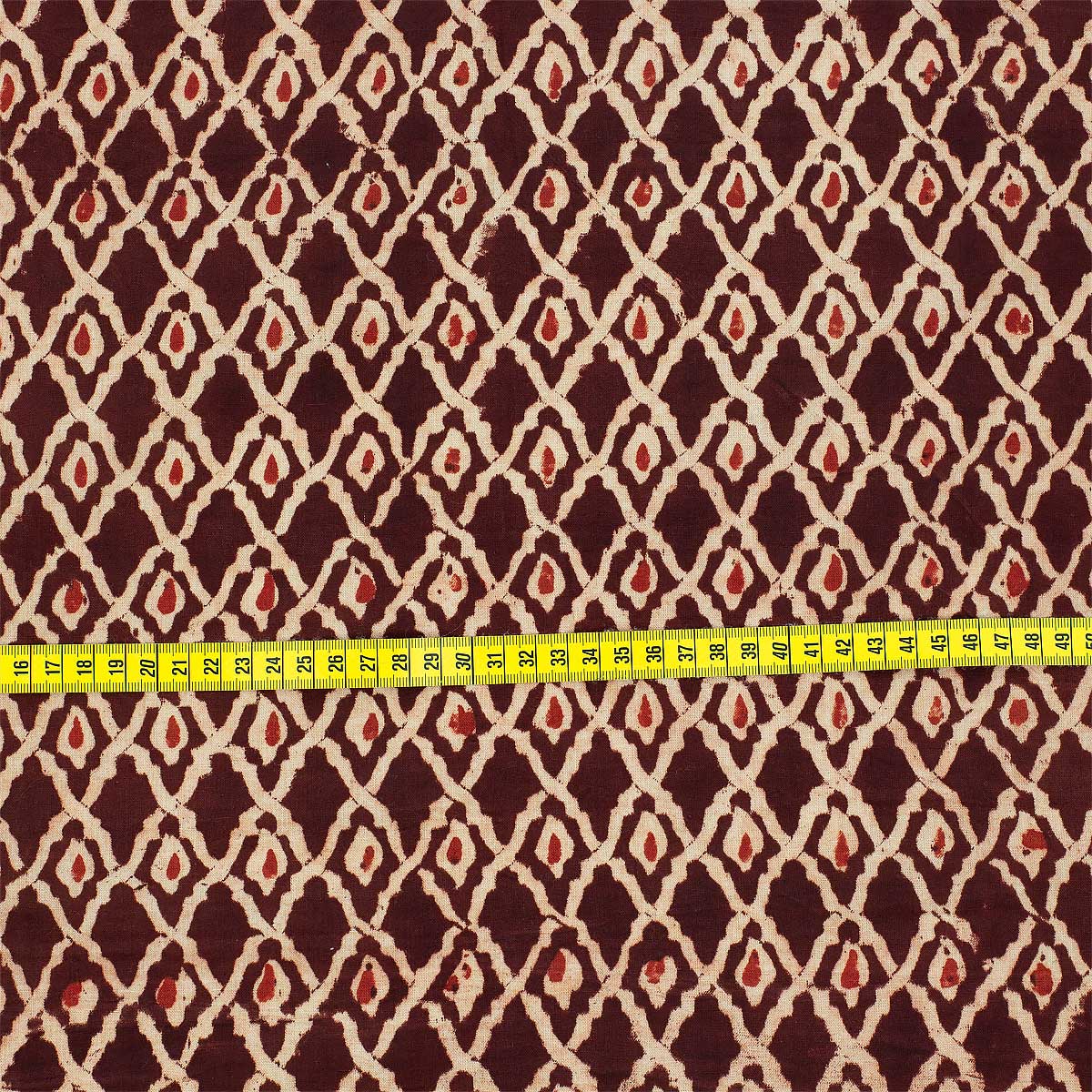 KALAKMARI MEDALLION Fabric, red