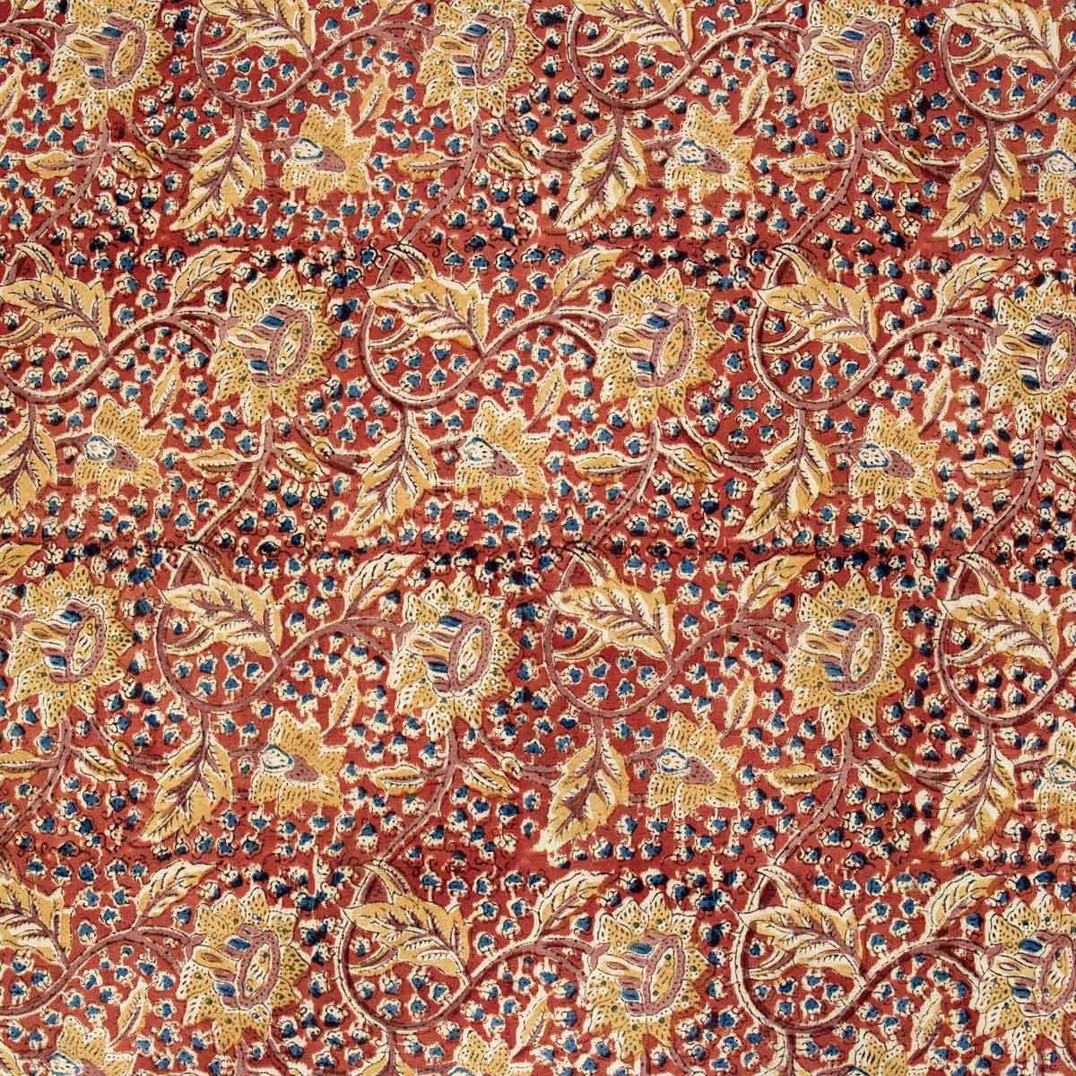 KALAMKARI Passionflower Fabric