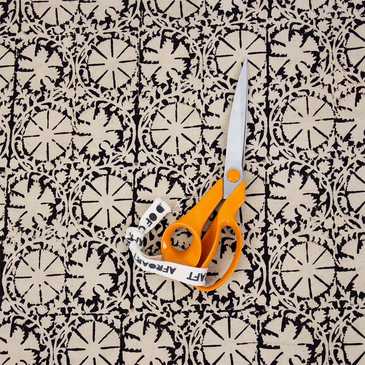 KALAMKARI Wheel metervara, svart