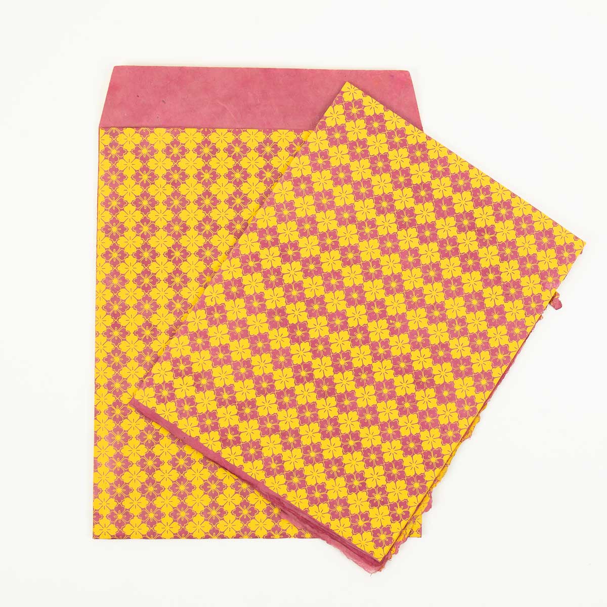 KALEIDOSCOPE Paper sheet 50x70, yellow/pink