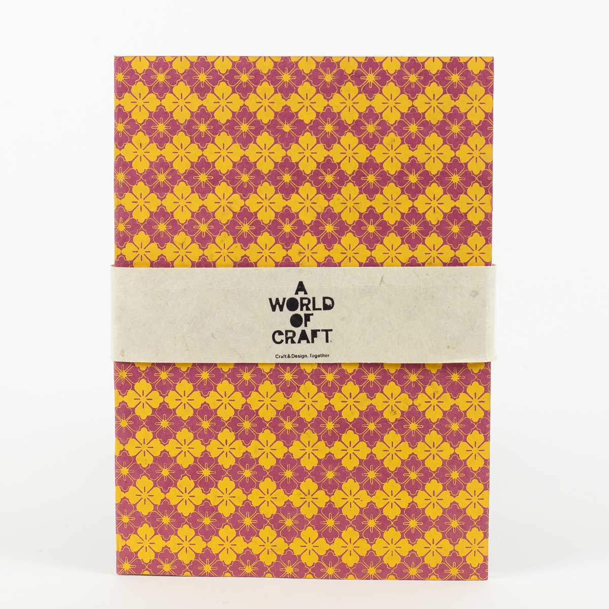 KALEIDOSCOPE Notebook A5, yellow/pink
