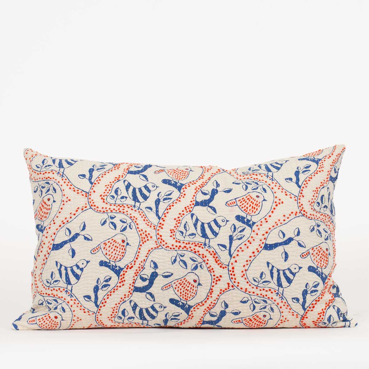 KANTHA BIRDS Cushion cover 30x50