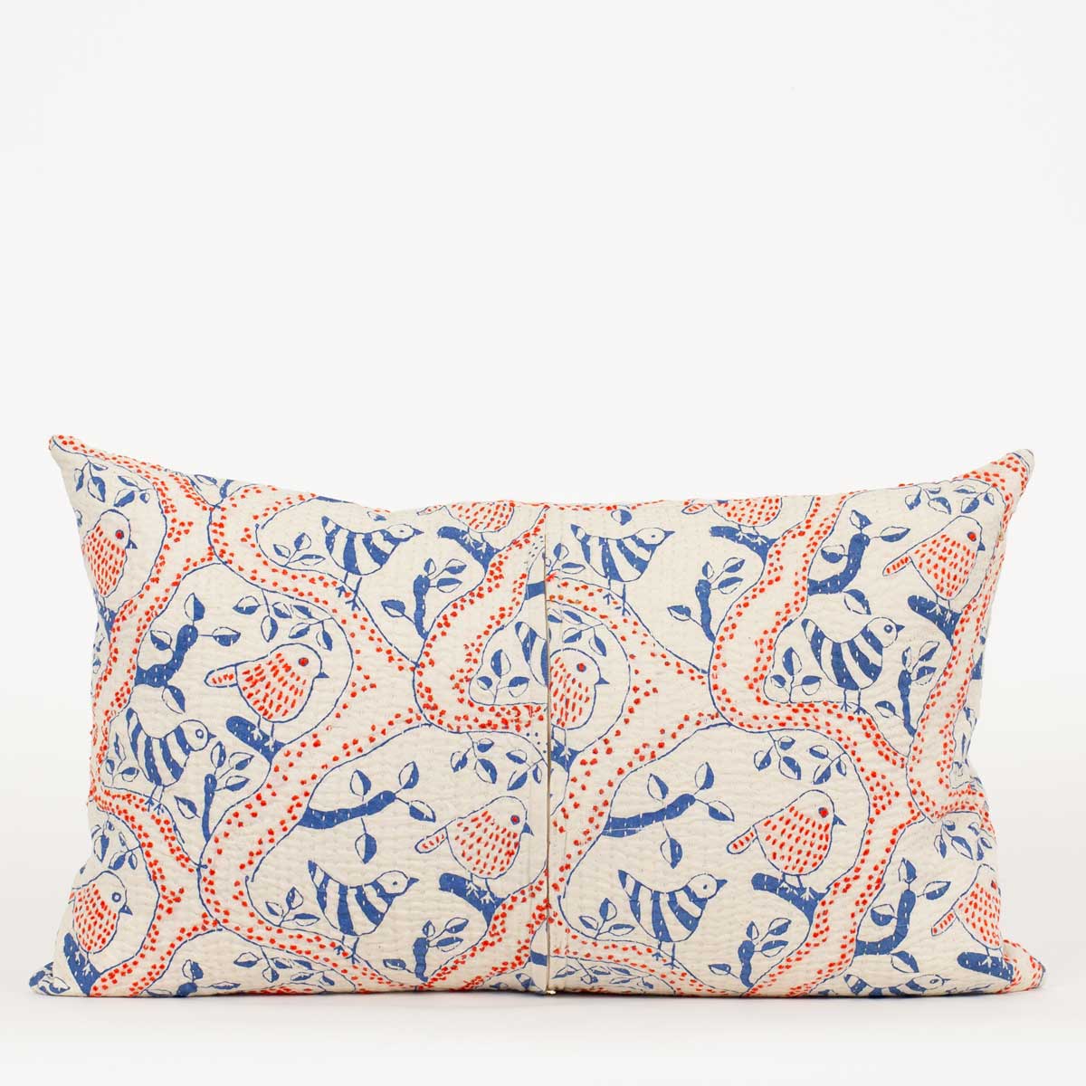 KANTHA BIRDS Cushion cover 30x50