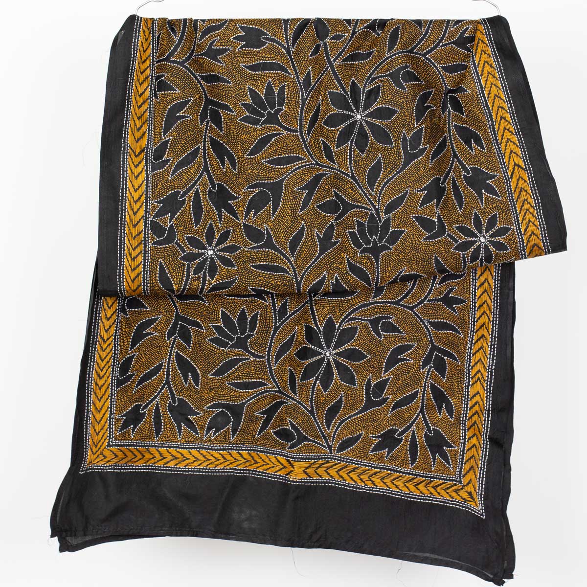 KANTHA RIVER Silk scarf, no3