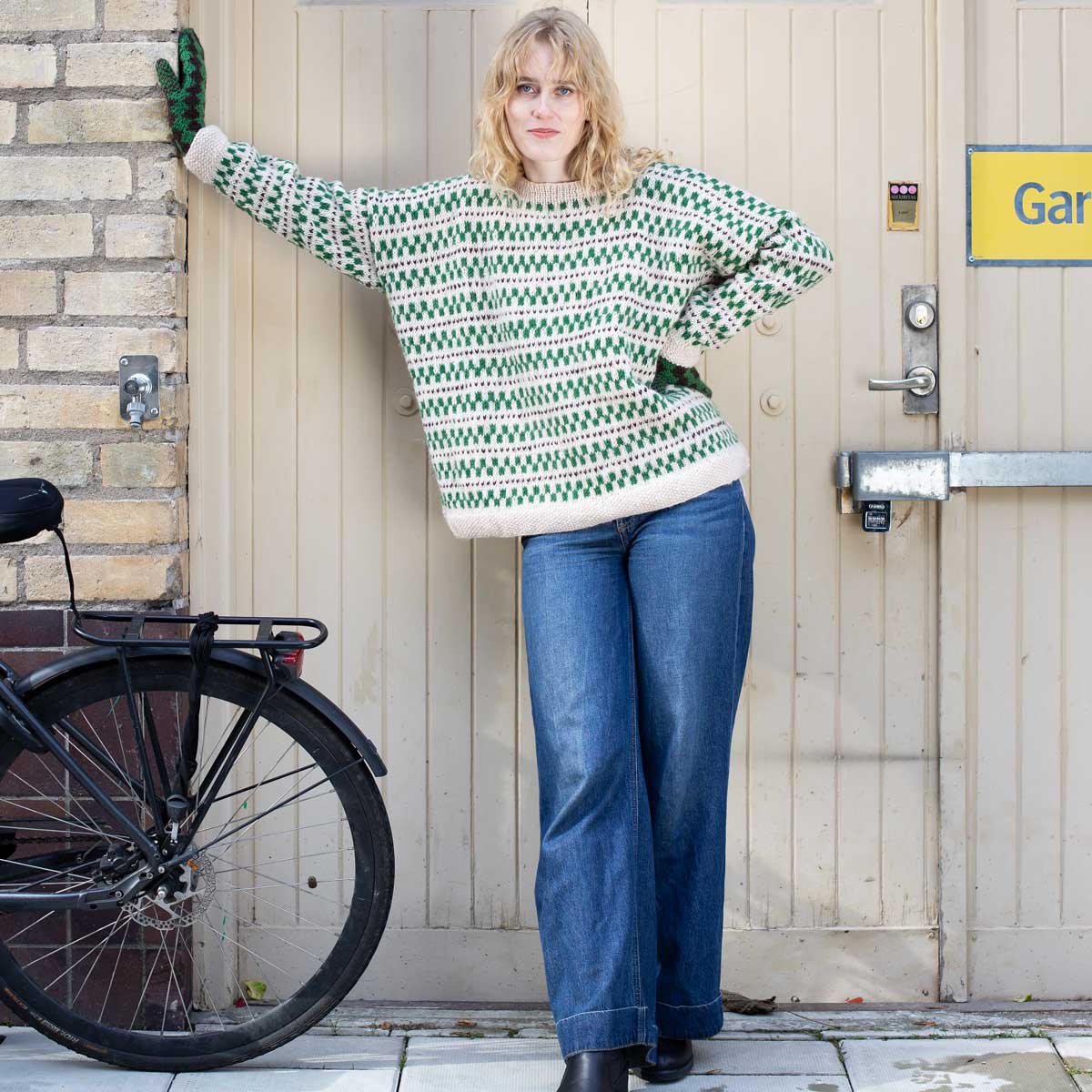 KNITS/25 Sweater, one size, green