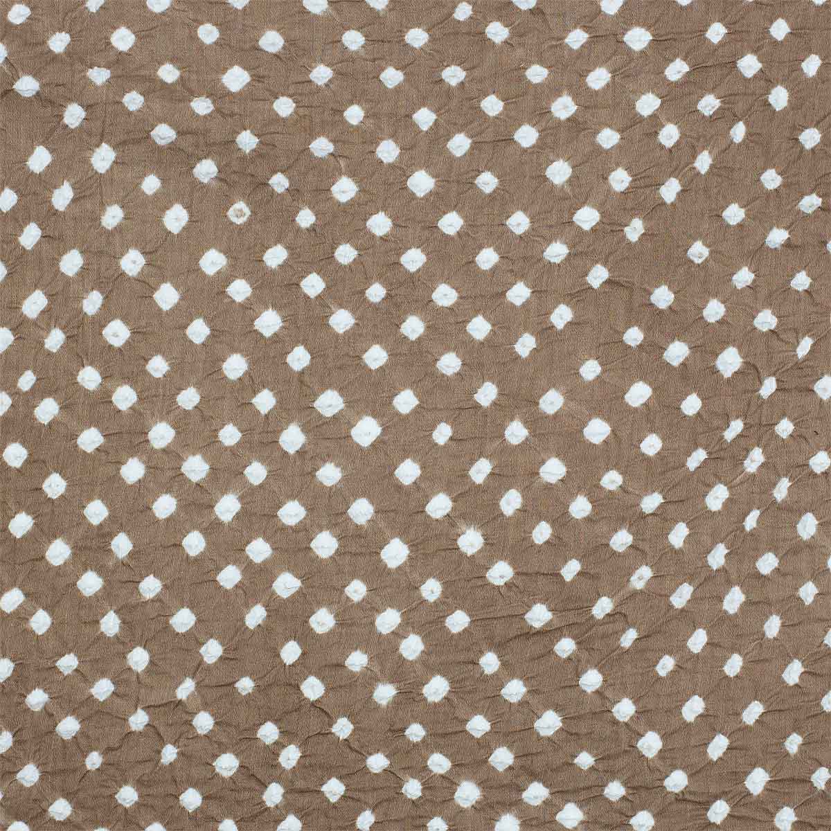 KNOT BATIK Fabric, brown/white