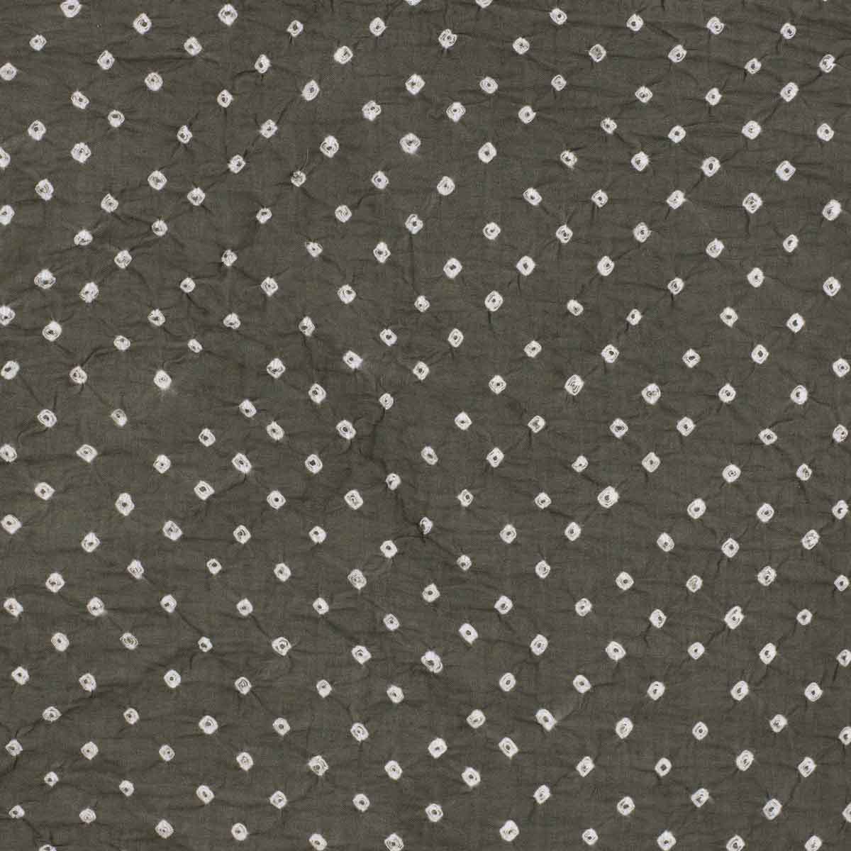 KNOT BATIK Fabric, grey/white