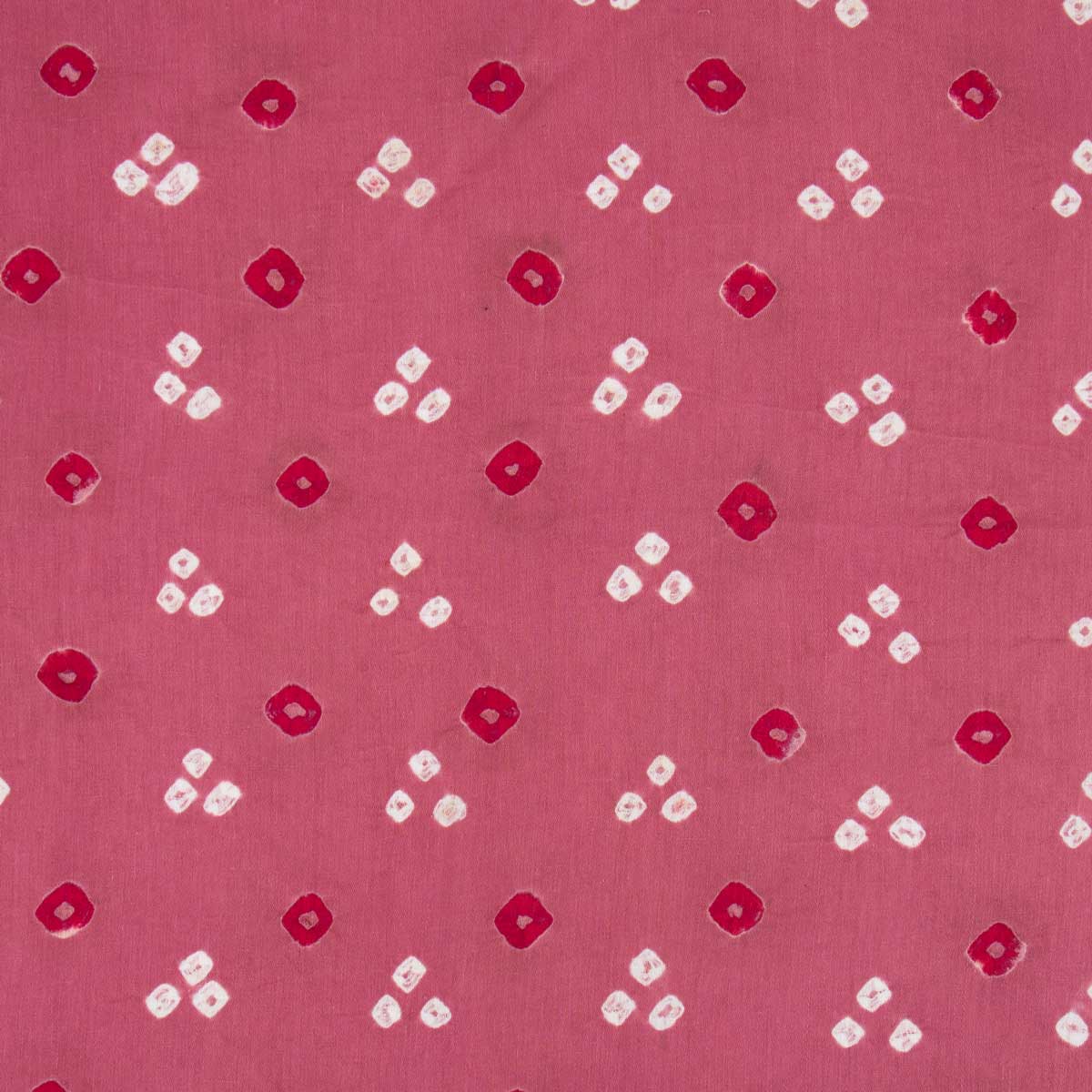 KNOT BATIK Fabric 105 cm, pink/white
