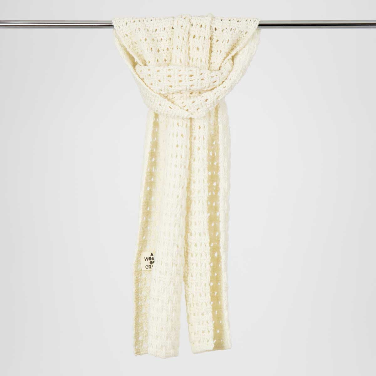KNITS/26 Muffler, offwhite