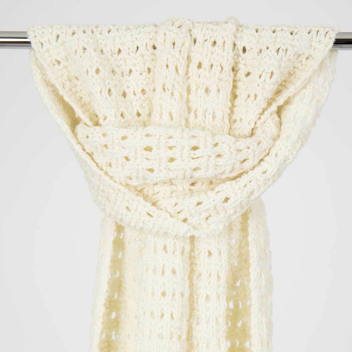 KNITS/26 Muffler, offwhite