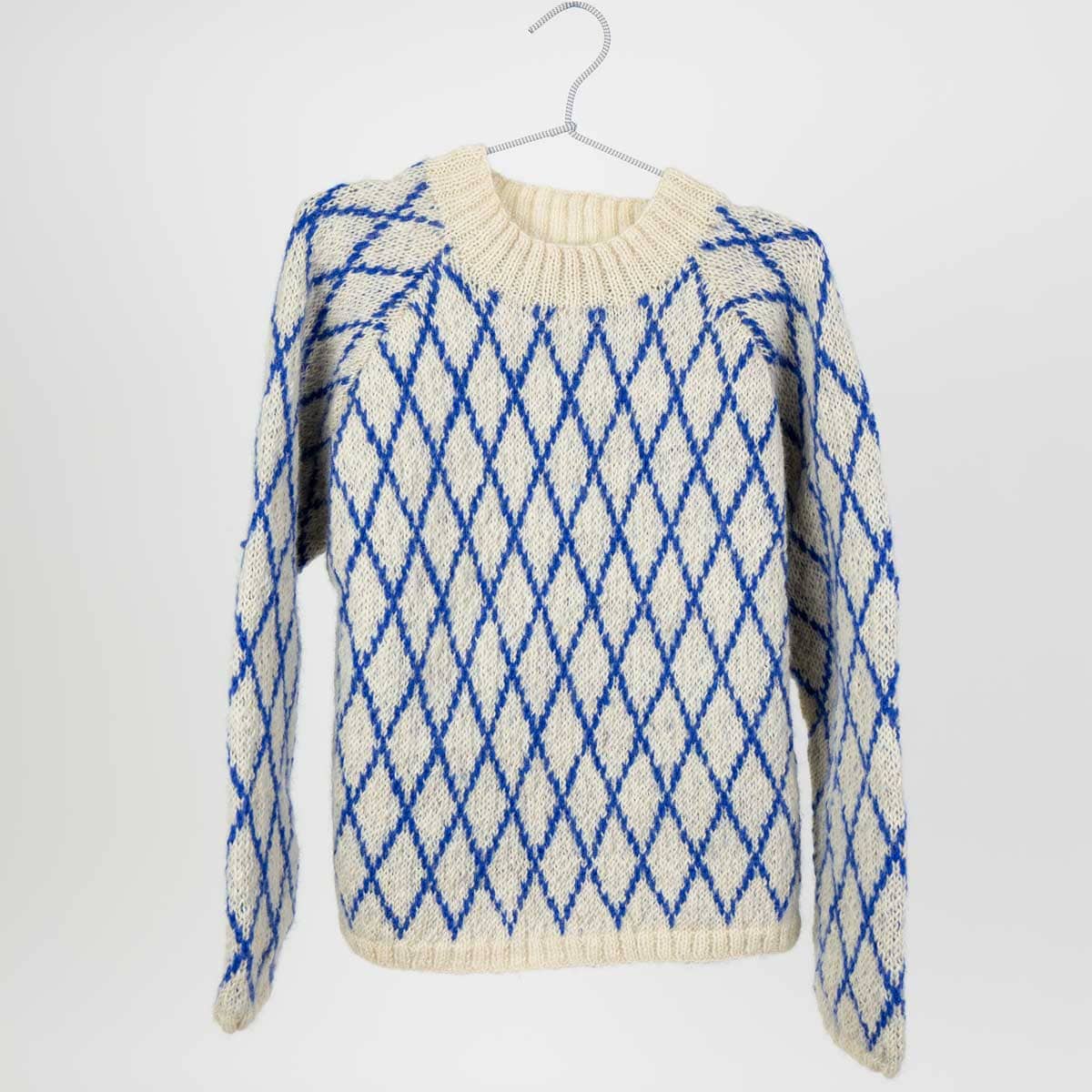 KNITS/26 Sweater, beige/blue