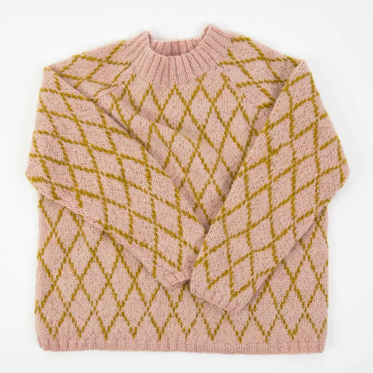 KNITS/26 Sweater, pink/mustard