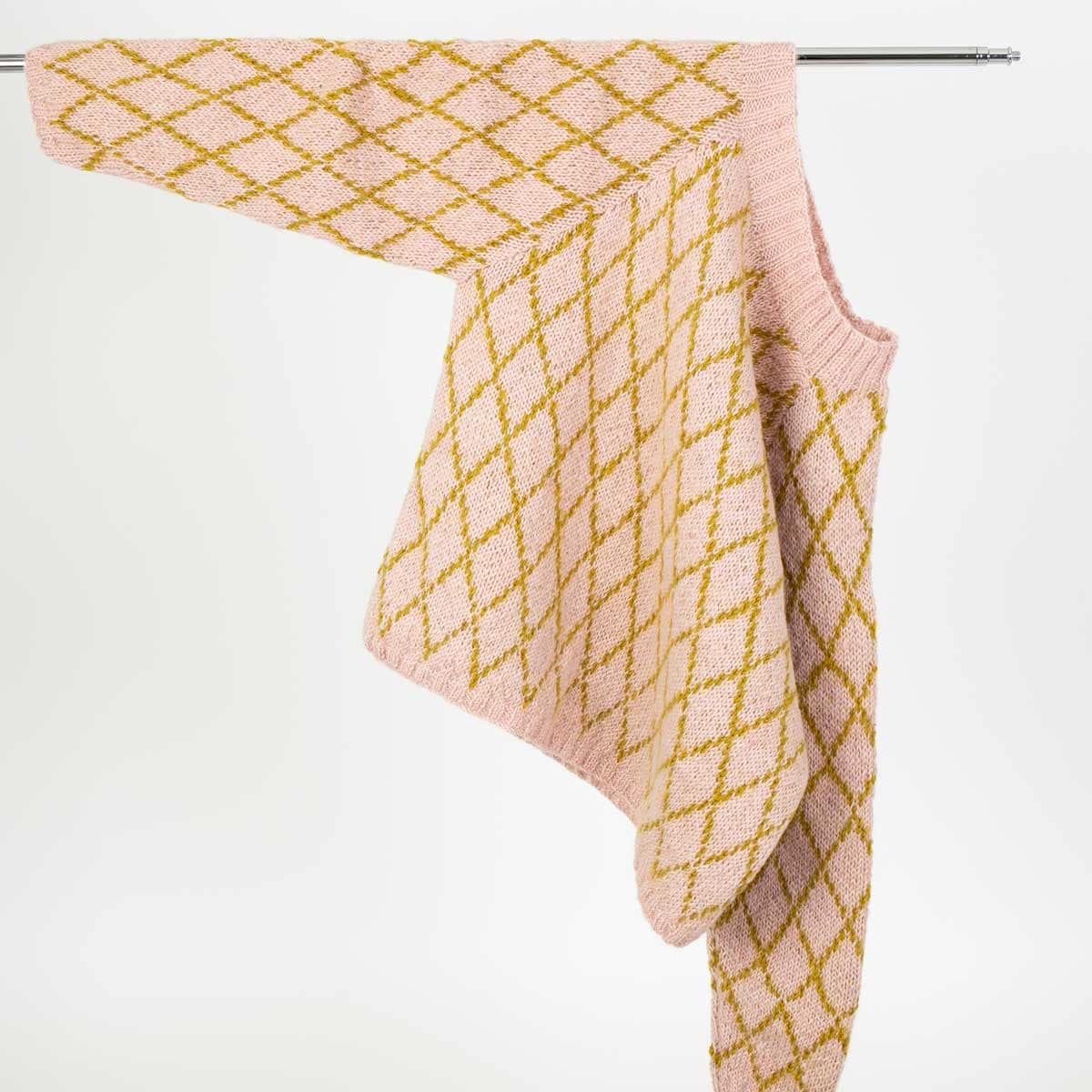 KNITS/26 Sweater, pink/mustard