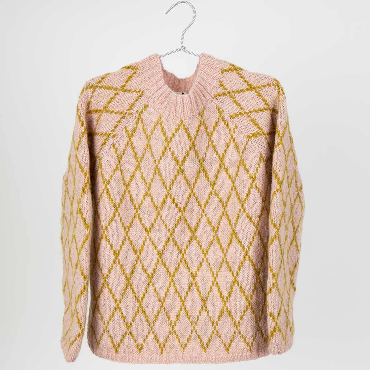 KNITS/26 Sweater, pink/mustard