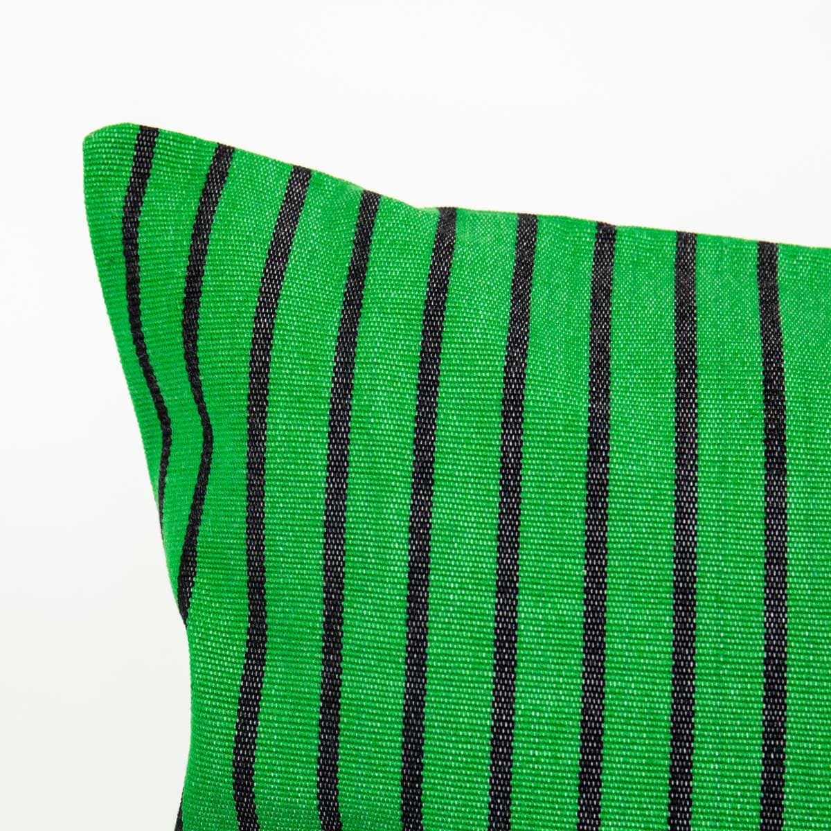 LAURA Cushion cover 30x50, green/black