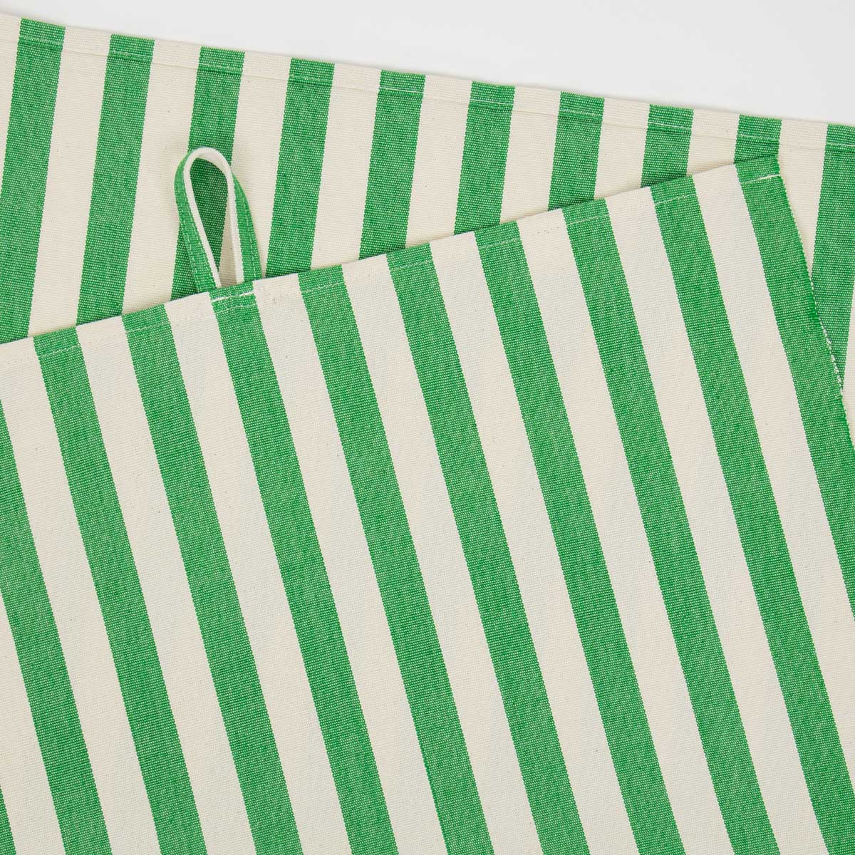 LIA Towels, green/offwhite