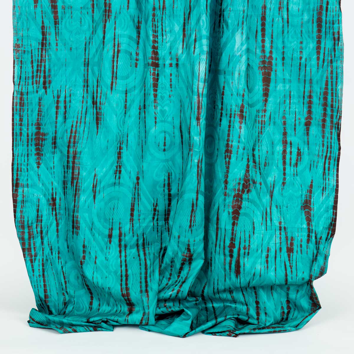 LINES BATIK Cloth 85x280 cm, green/brown