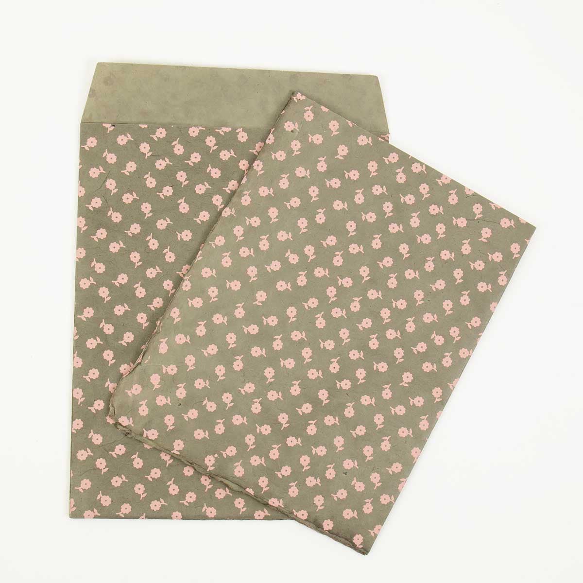 LITTLE FLOWER Paper sheet 50x70, grey/pink