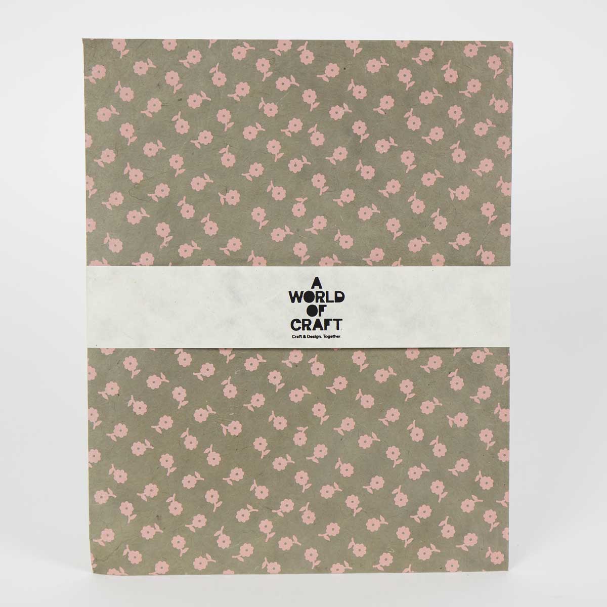 LITTLE FLOWER Paper sheet 50x70, grey/pink