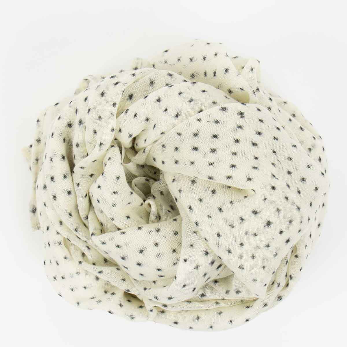 LITTLE STAR Scarf, offwhitre/black