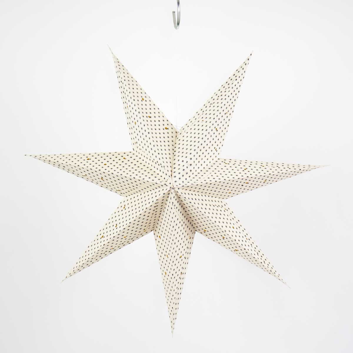 LITTLE STAR Advent star, white/black