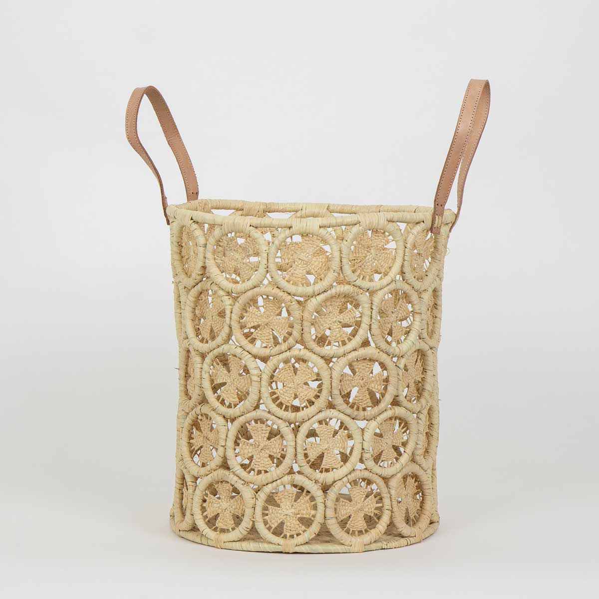 MACRAMÉ Basket with handles, L
