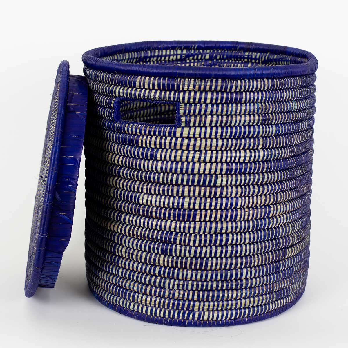 MALAWI Laundry basket M, blue