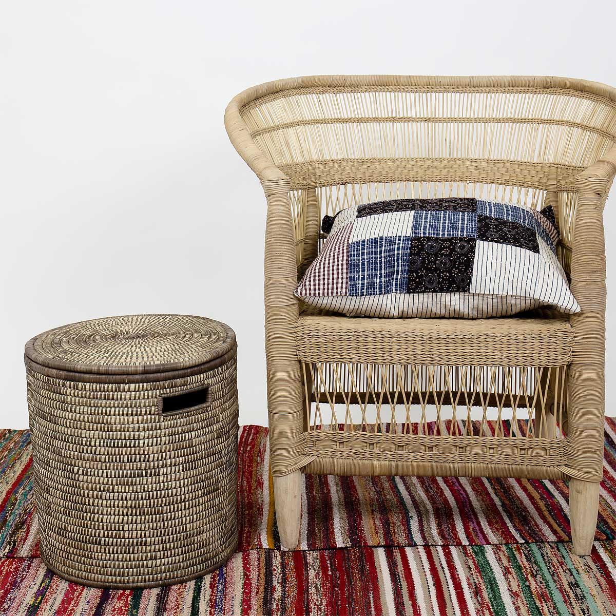 MALAWI Laungry basket S, brown