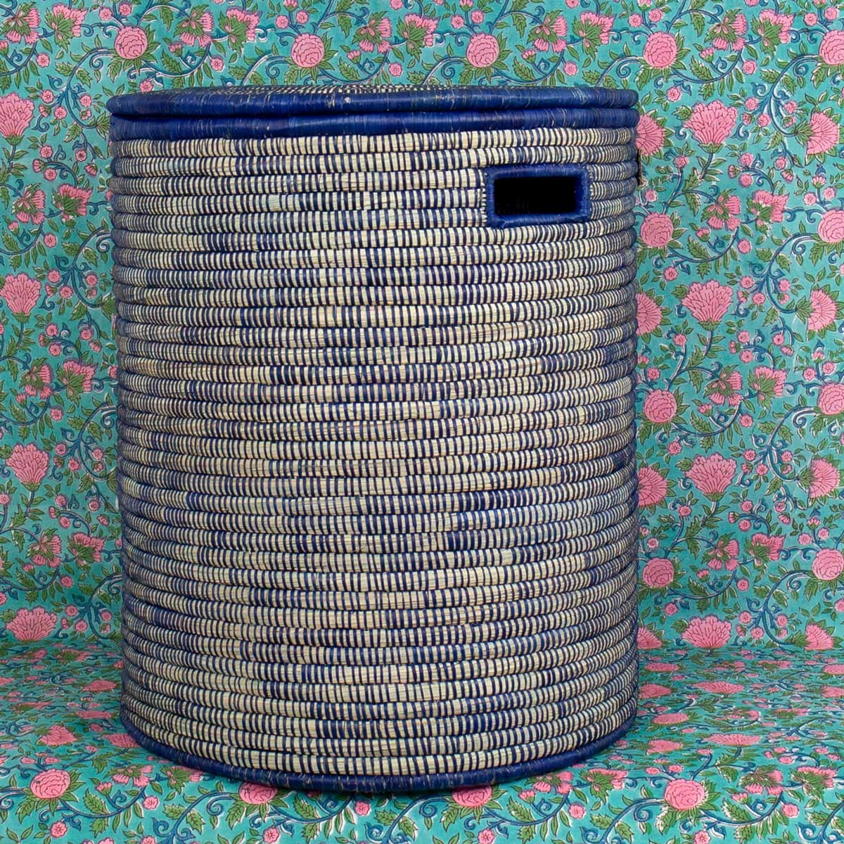 MALAWI Laundry basket L, blue