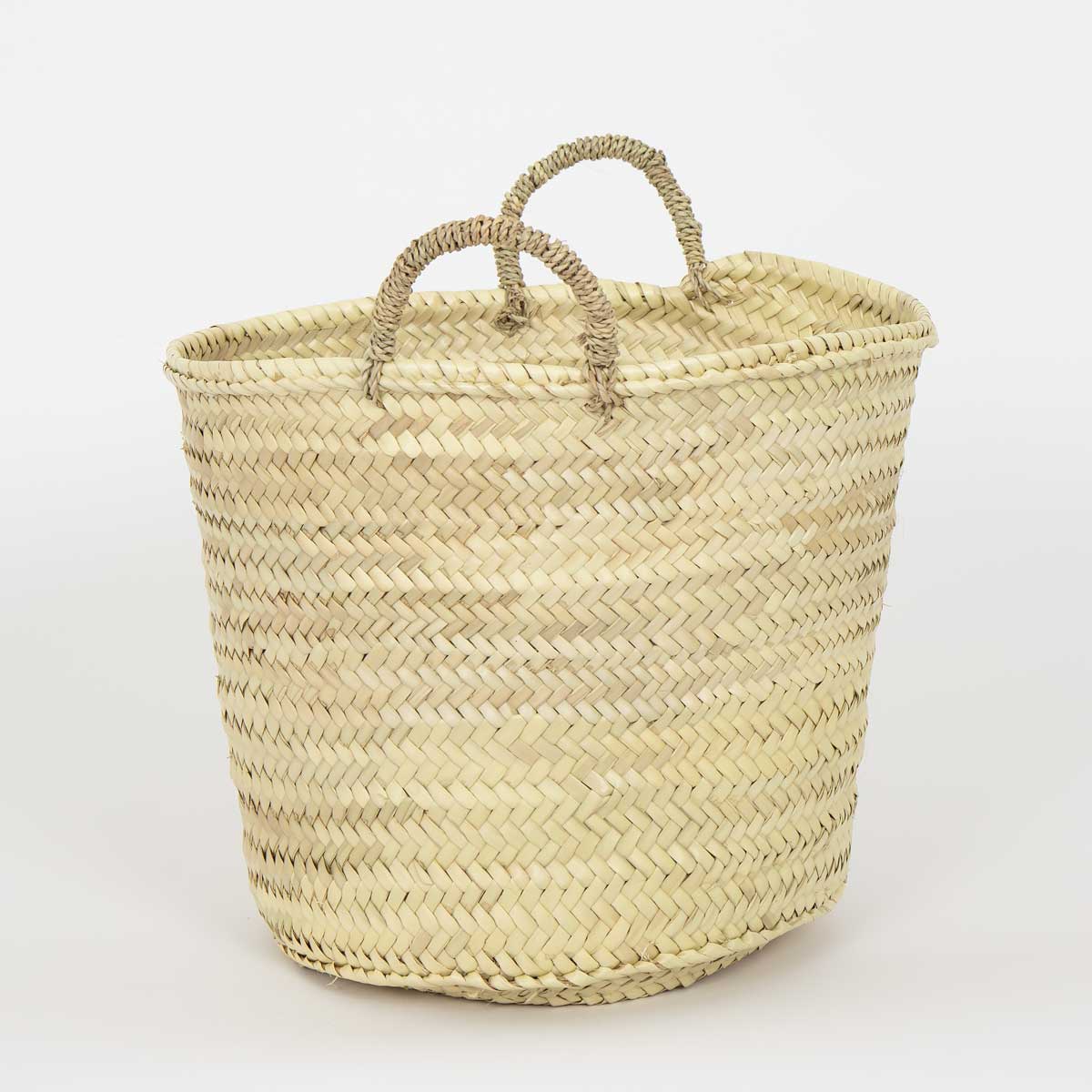 MAROC Round basket with handle, M
