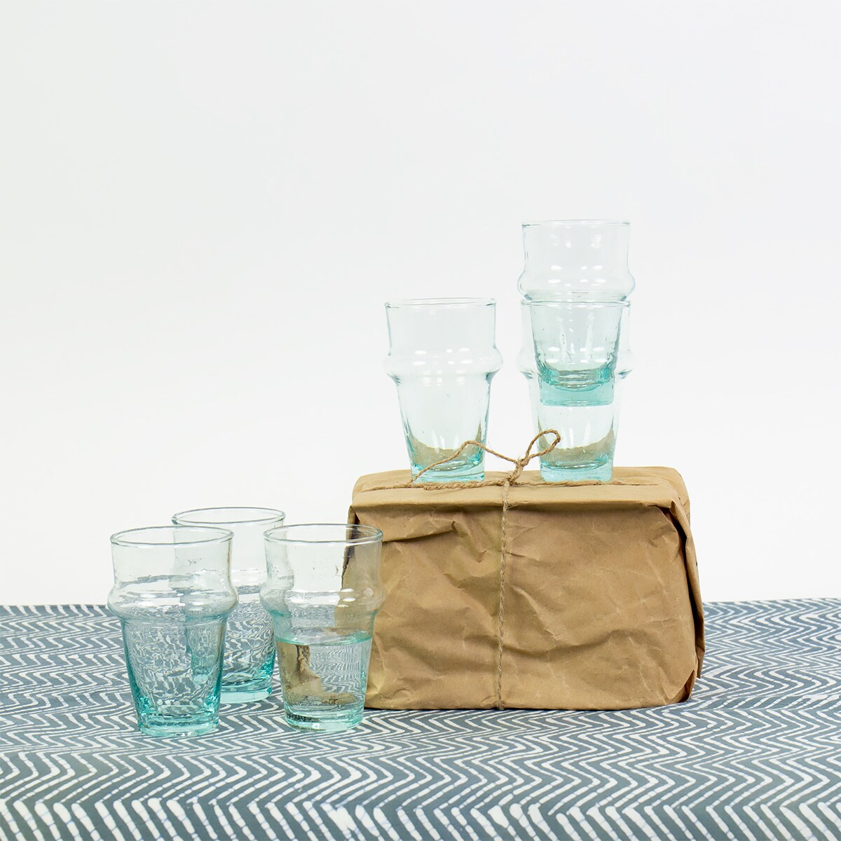 MAROC Glass 6-pack, turquoise