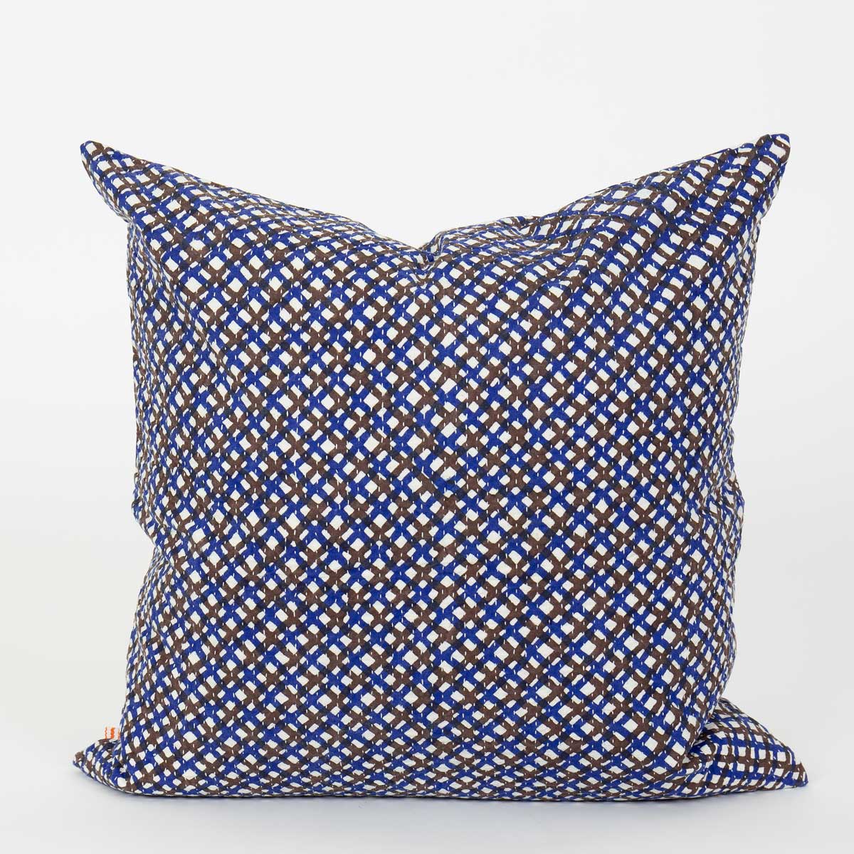 MELA Cushion cover 50x50, blue/burgundy