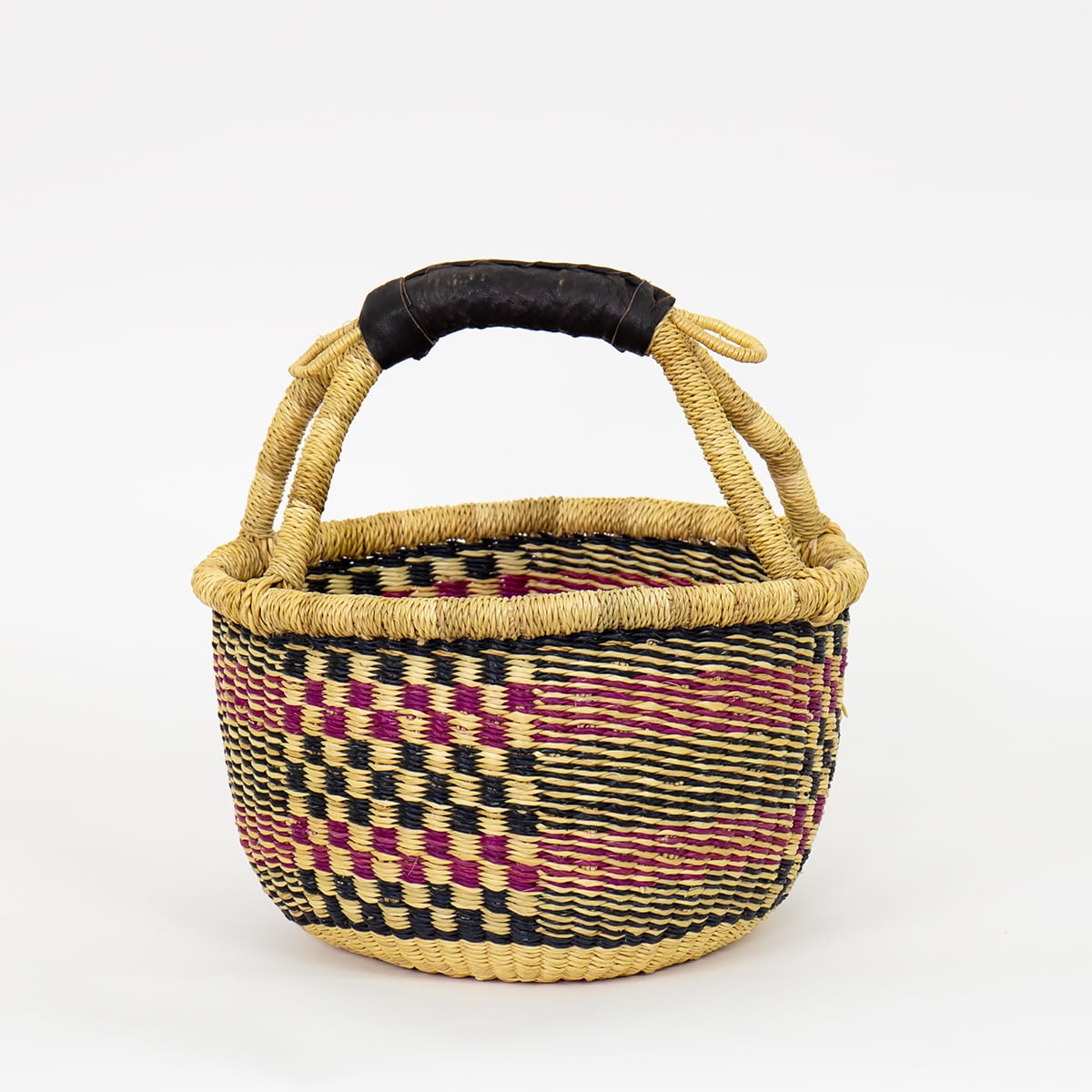MINIBOLGA CHESS Basket, nat/wine/black