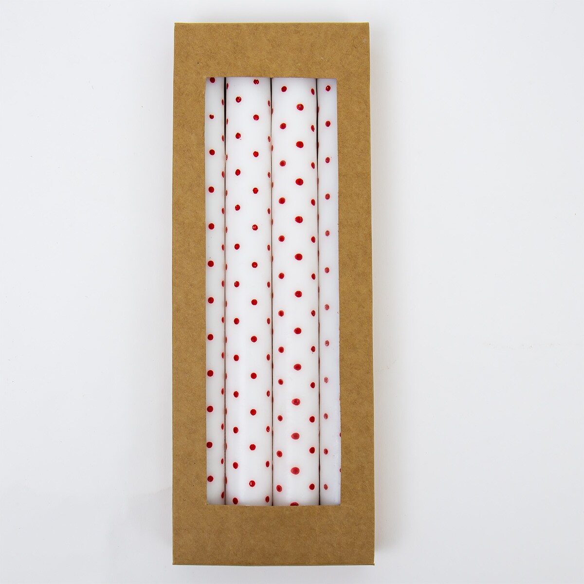 MINIDOT Ljus 4-pack, vit/röd
