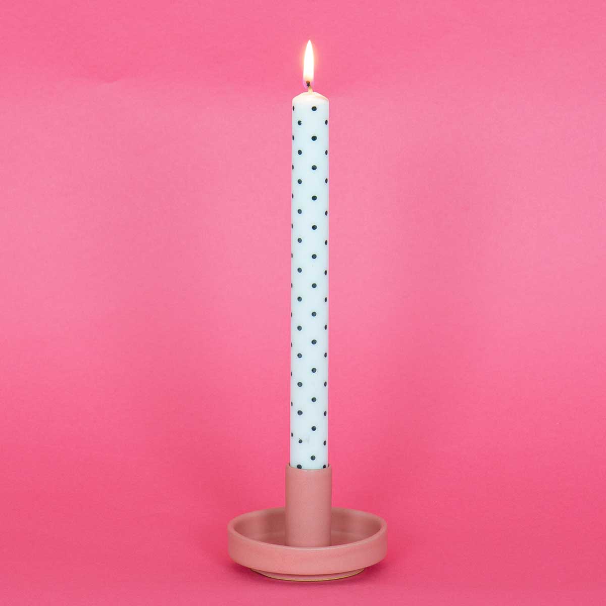MINIDOT Candles 4-p, white/black