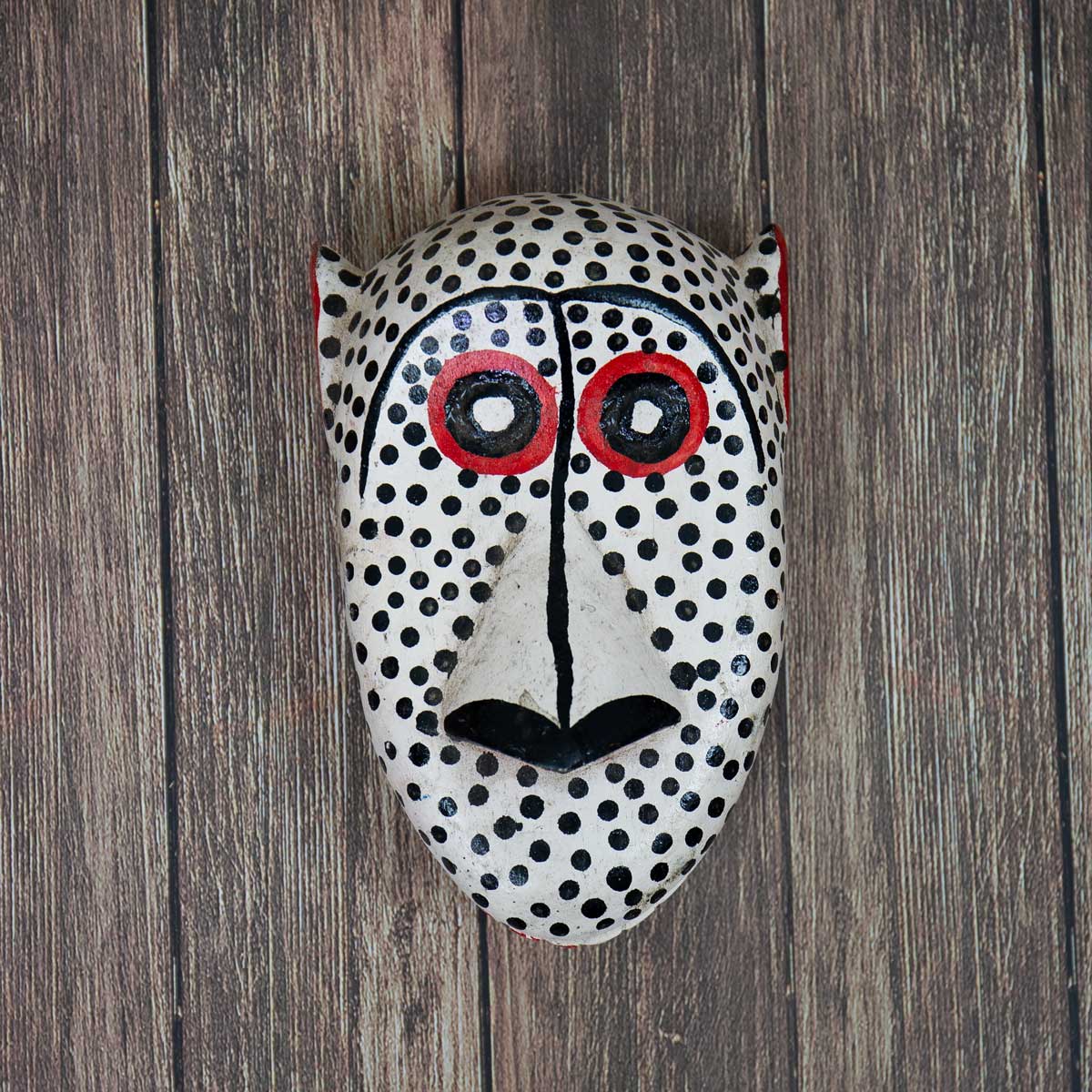 MONKEY Prickig mask, vit