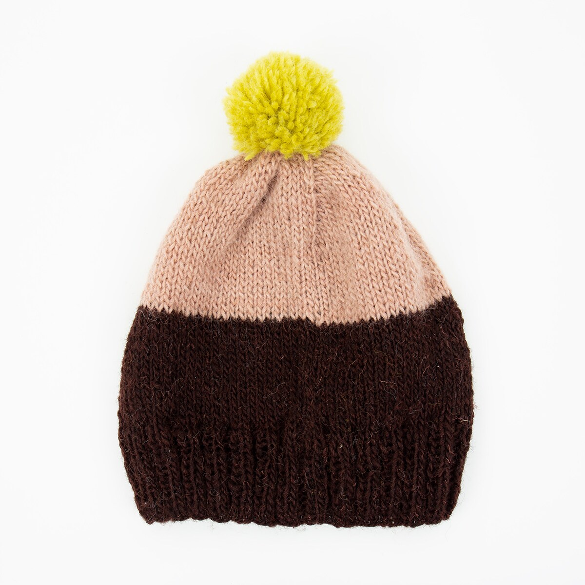 KNITS/21 Beanie, pink/brown