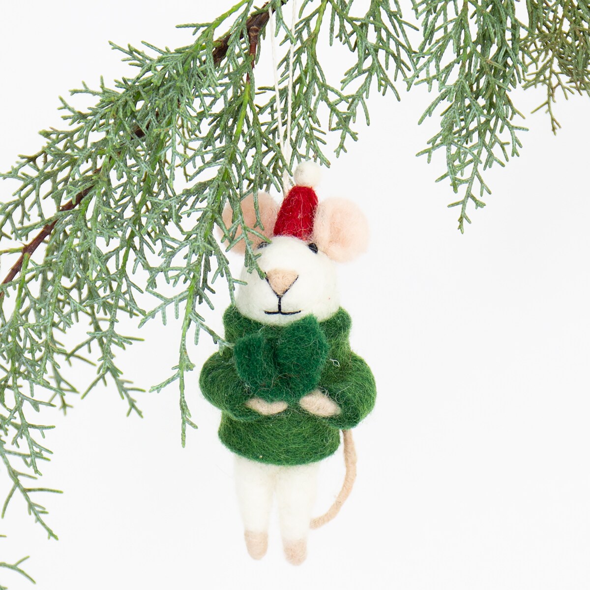MOUSE SANTA Christmas ornament