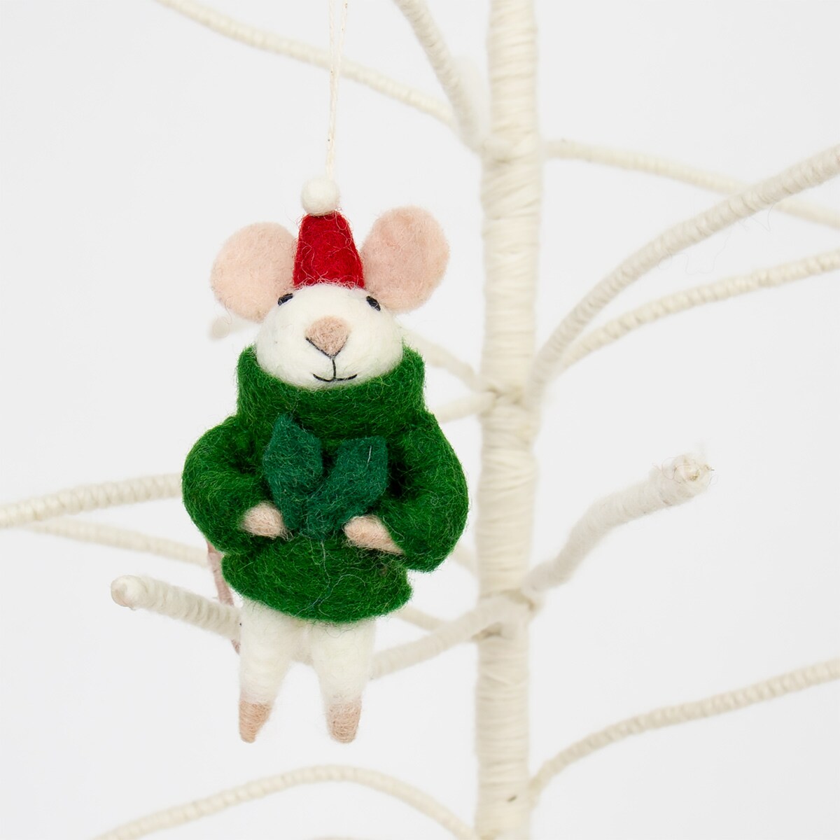 MOUSE SANTA Christmas ornament